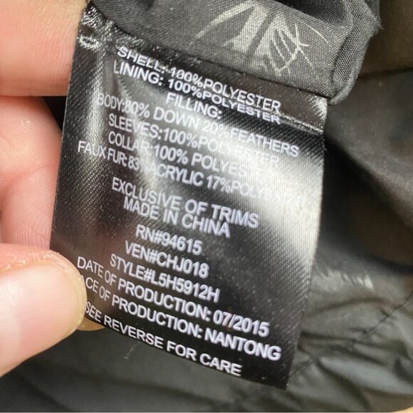 Hawke & Co. Women's Down Puffer Jacket M Black 80% Down 20% Feathers Lining - Picture 4 of 6